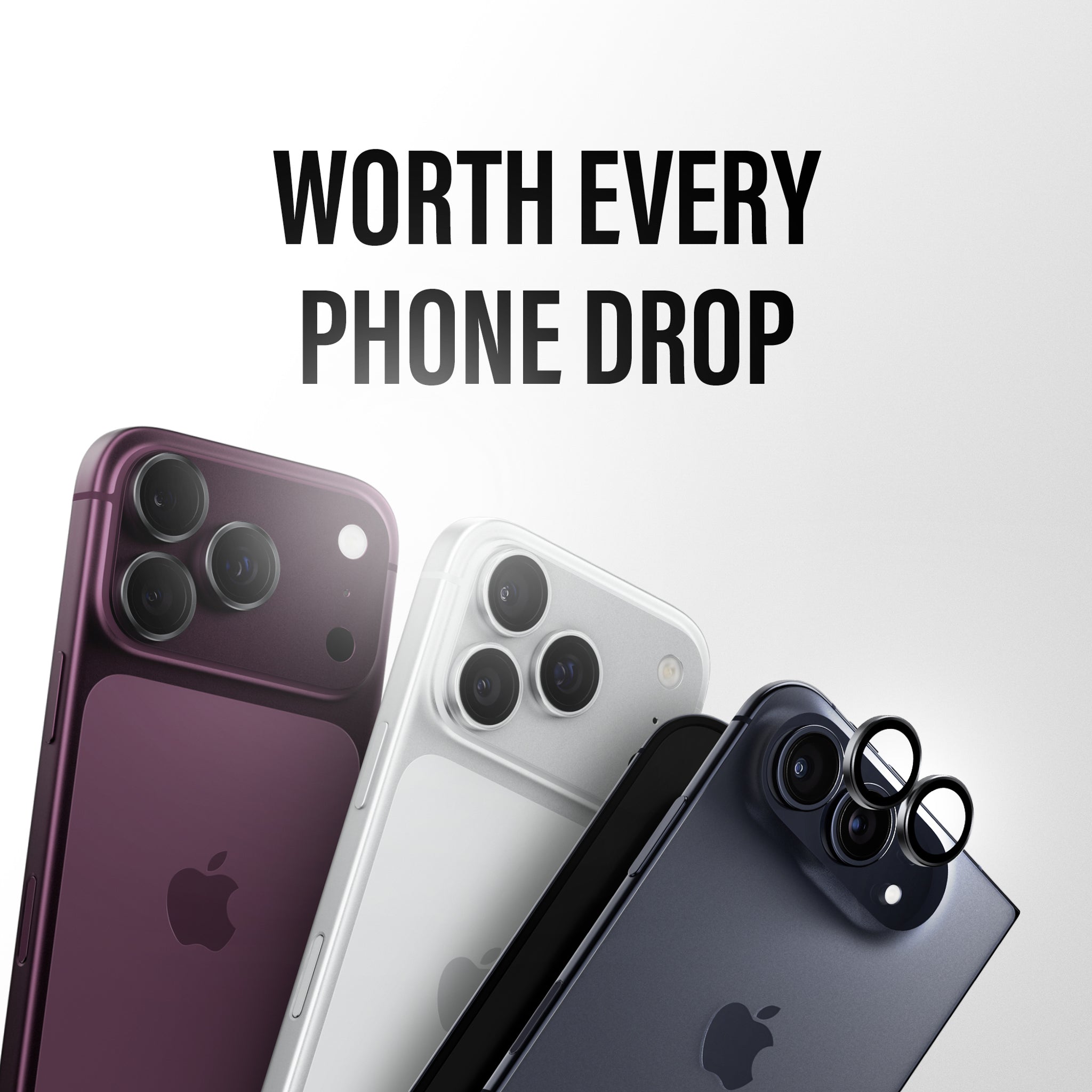 PanzerGlass® Hoops® Camera Lens Protector Transparent iPhone Duo